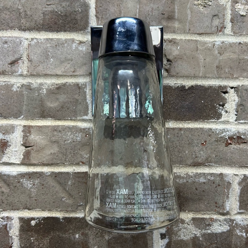 Pottery Barn Harley Lighting Single Chrome Fixture Sconce Bathroom Bedroom NEW